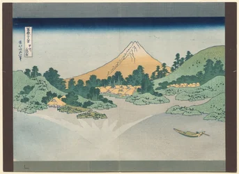 Thirty-Six Views of Mt. Fuji: The Surface of Lake Misaka in Kai Province