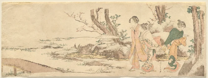 Three Women by a Pond
