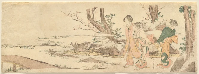 Three Women by a Pond