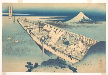 Ushibori in Hitachi Province, from the Series Thirty-six Views of Mount Fuji