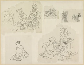 Five Depictions of People in Different Situations