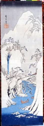 Winter Landscape. Prints by Katsushika (Utagawa) Hiroshige (1797-1858).