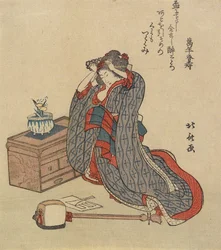 Woman Fixing Her Hair, 1797-1819