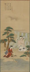 Young Man and a Young Woman on the Seashore