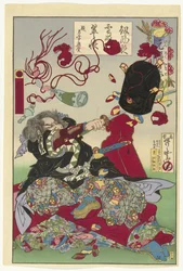 Okuda Sademon Yukitaka (Japanese Brocades from the Genroku Period)