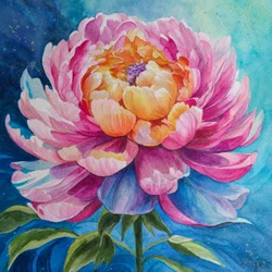 Vibrant Pink Peony