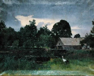 Landscape with a Stork
