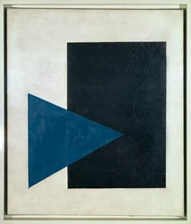 Black square, blue triangle