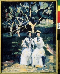 Two Women in the Garden