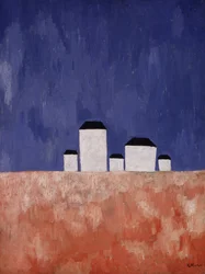 Landscape with Five Houses
