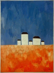 Landscape with Five Houses