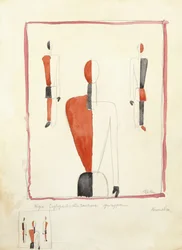 Three Suprematist Figures