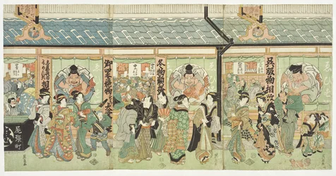 The Ebisuya textile shop in the Edo district of Owarichō
