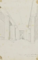 Interior of Excavations at Beni Hassan, Egypt