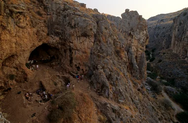 Amud Cave, Neandertal excavation site, Israel, 2008