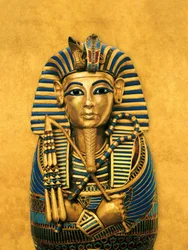 Composite Illustration of Coffinette for the Viscera of Tutankhamun, Exhibition, 2009