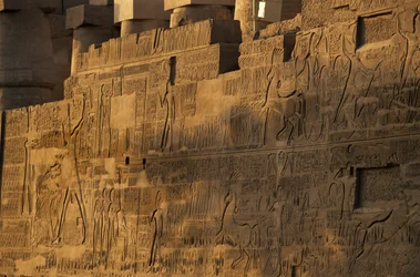 Karnak Temple, Battle of Kadesh, North wall, relief of Ramses II, Hittites