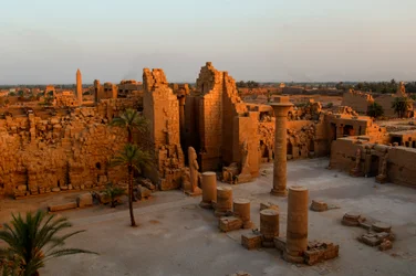 Kiosk of Taharka, first courtyard, Karnak Temple, Black Pharaohs, Nubians, Egypt, Luxor, 2007