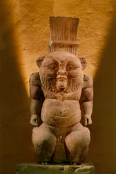 Limestone Statue of the God Bes, Late Period, 2002
