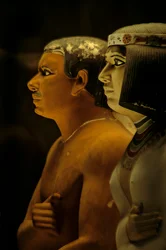 Painted Limestone Statues of Rahotep and Nofret, 2002