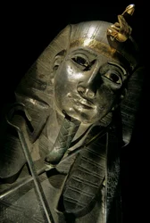 Silver and gold sarcophagus of Psusennes I