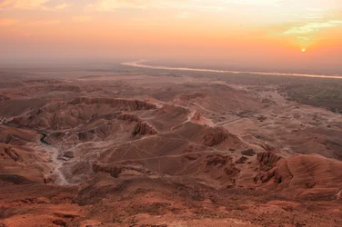 Sunrise Breaking Over the Valley of the Kings, Viewed from the Summit of el-Qurn, 2003