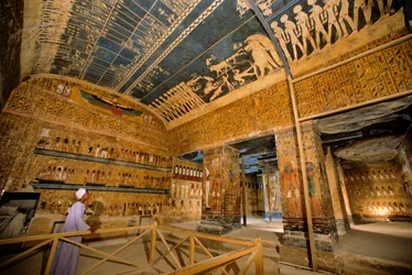 Tomb of Seti I, New Kingdom, Valley of the Kings, Egypt, Pharaoh, King, astronomical ceiling