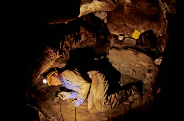 Who Were the First Americans, Timothy Heaton, Excavating, On Your Knees Cave, Prince of Wales Island, 2008