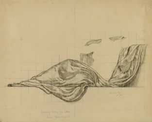 (Iowa State Capitol Rotunda) (Art, study for panel)