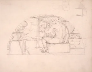 Manufactures (study for panel)