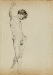 Study of Standing Male Nude