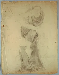 Drapery Study for "Jacob Wrestling with the Angel"