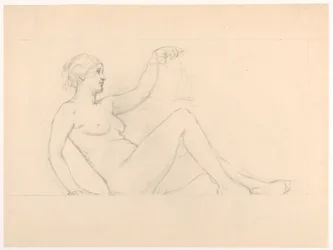 Study for "Equity" in "The Common Law" Frieze for "The Reign of Law" Mural at New York Appellate Division Courthouse