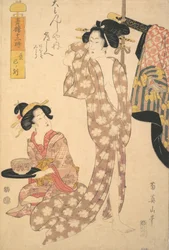 Young Woman Making Her Toilet, early-mid 19th century