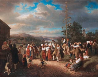 Midsummer dance in Raettvik