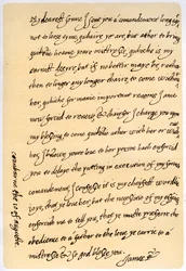 Letter from James I to His Son, Charles, Prince of Wales, 10th August 1623