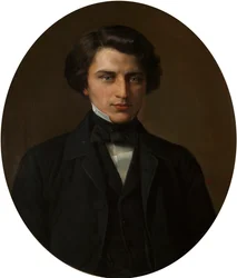 Portrait of the Poet Vladimir Zhemchuzhnikov, 1830-1884, 1854