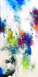 Vibrant Fluid Abstract Painting