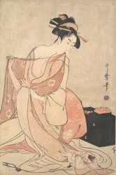 A Woman and a Cat