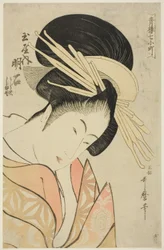 Akashi of the Tamaya, from the series Seven Komachis of Yoshiwara