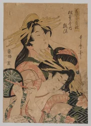 Half-length Portrait of Two Courtesans