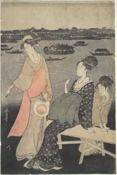 Kawabiraki Night Festival: View of Sumida River