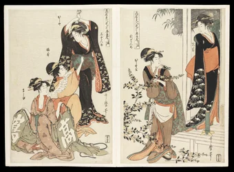 The Chūshingura Drama Parodied by Famous Beauties: A Set of Twelve Prints, c.1795