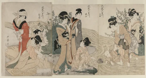 Musashi, Omi, Yamashiro, and Settsu Provinces from the series Fashionable Six Jewel Rivers