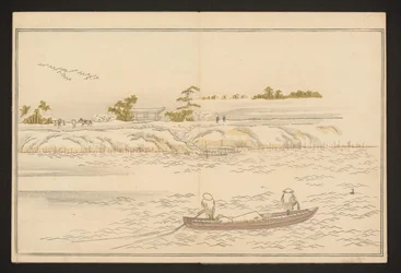 The Banks of Sumida River in Snow