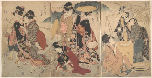 Women and a Man in the Country; Some Pageant(?)