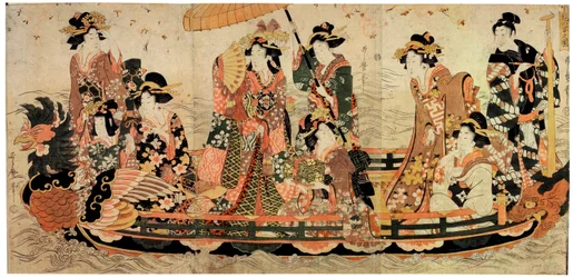 Cherry Blossom Viewing Hanami, early 19th century