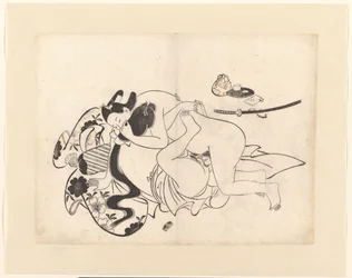 Loving Couple in Intimate Embrace