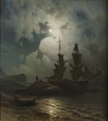 Moonlight on the Coast of Norway