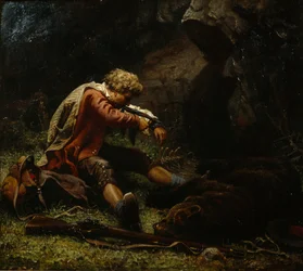 Wounded Bear Hunter